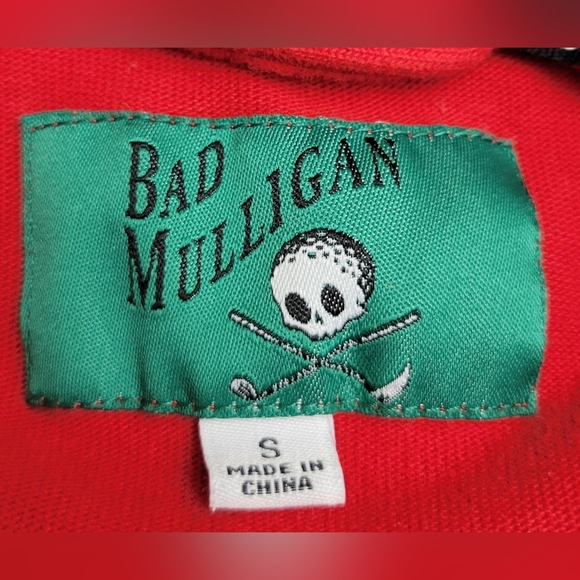 Bad Mulligan Red and Black Long Sleeve Golf Shirt | Size Small - Picture 6 of 7